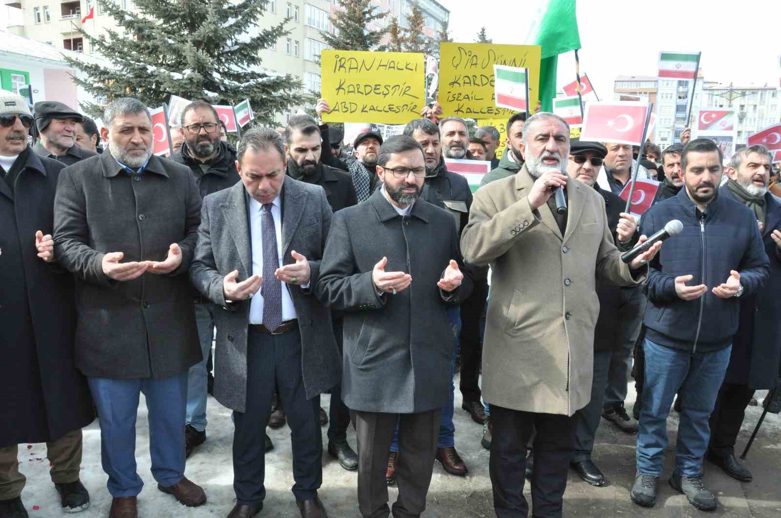 Kars’ta Caferiler İran’a düzenlenen saldırıları kınadı
