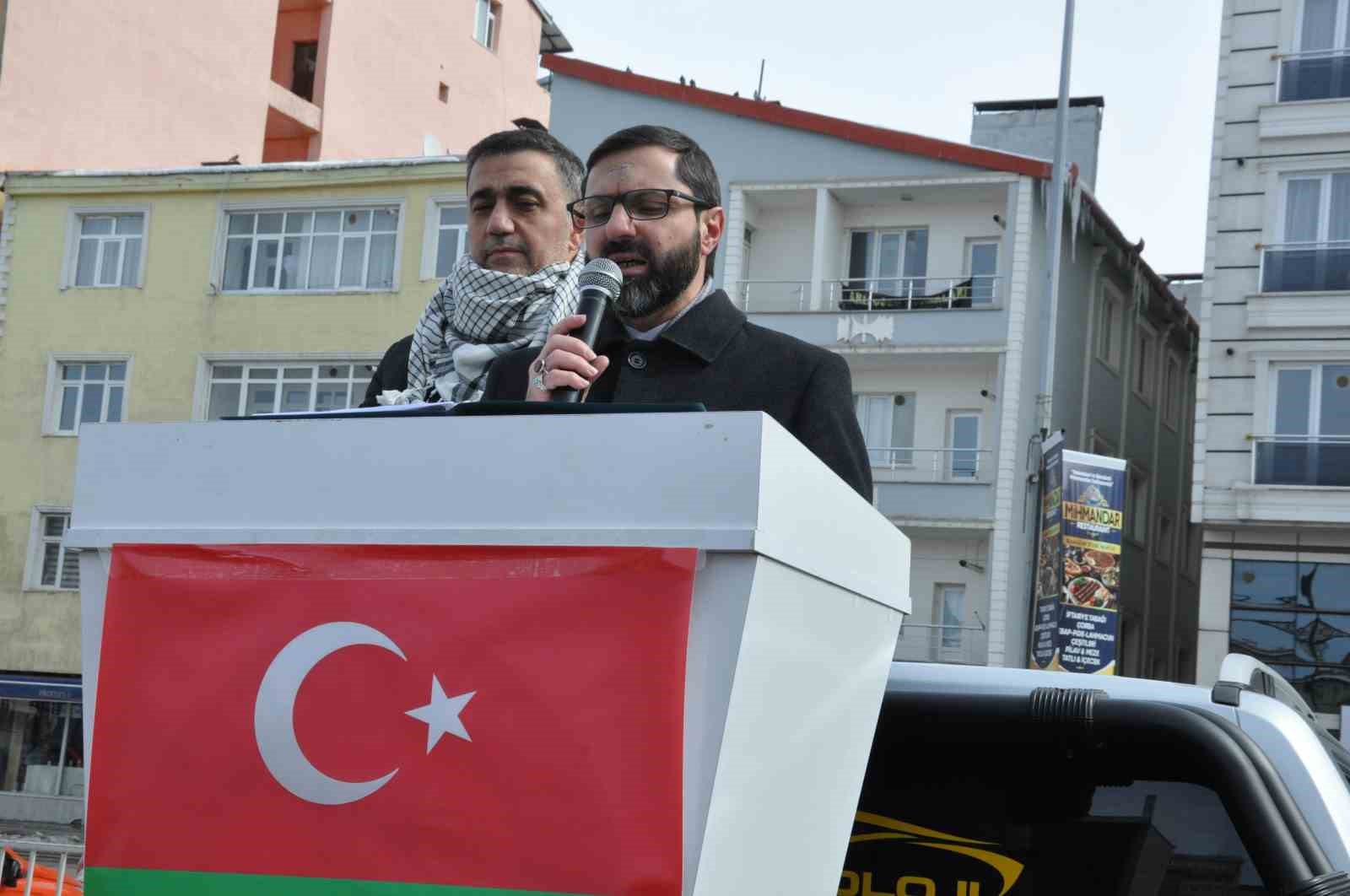 Kars’ta Caferiler İran’a düzenlenen saldırıları kınadı
