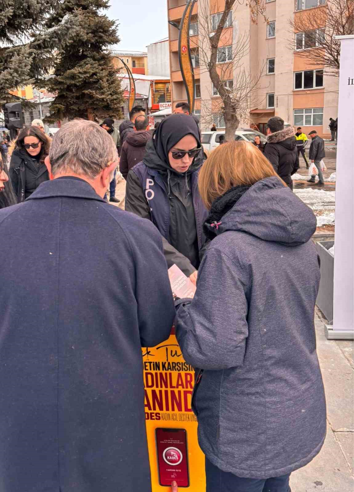 Kars’ta kadına yönelik şiddetle mücadele için bilgilendirme çalışması
