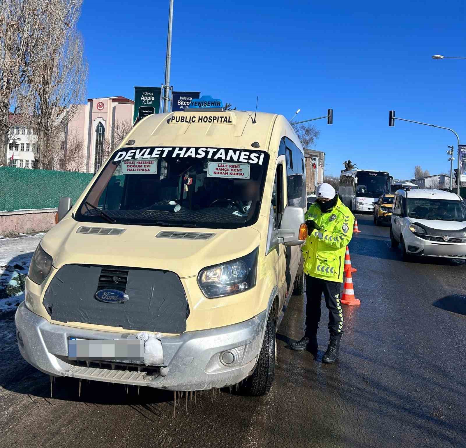 Kars’ta toplu taşıma araçlarına sıkı denetim
