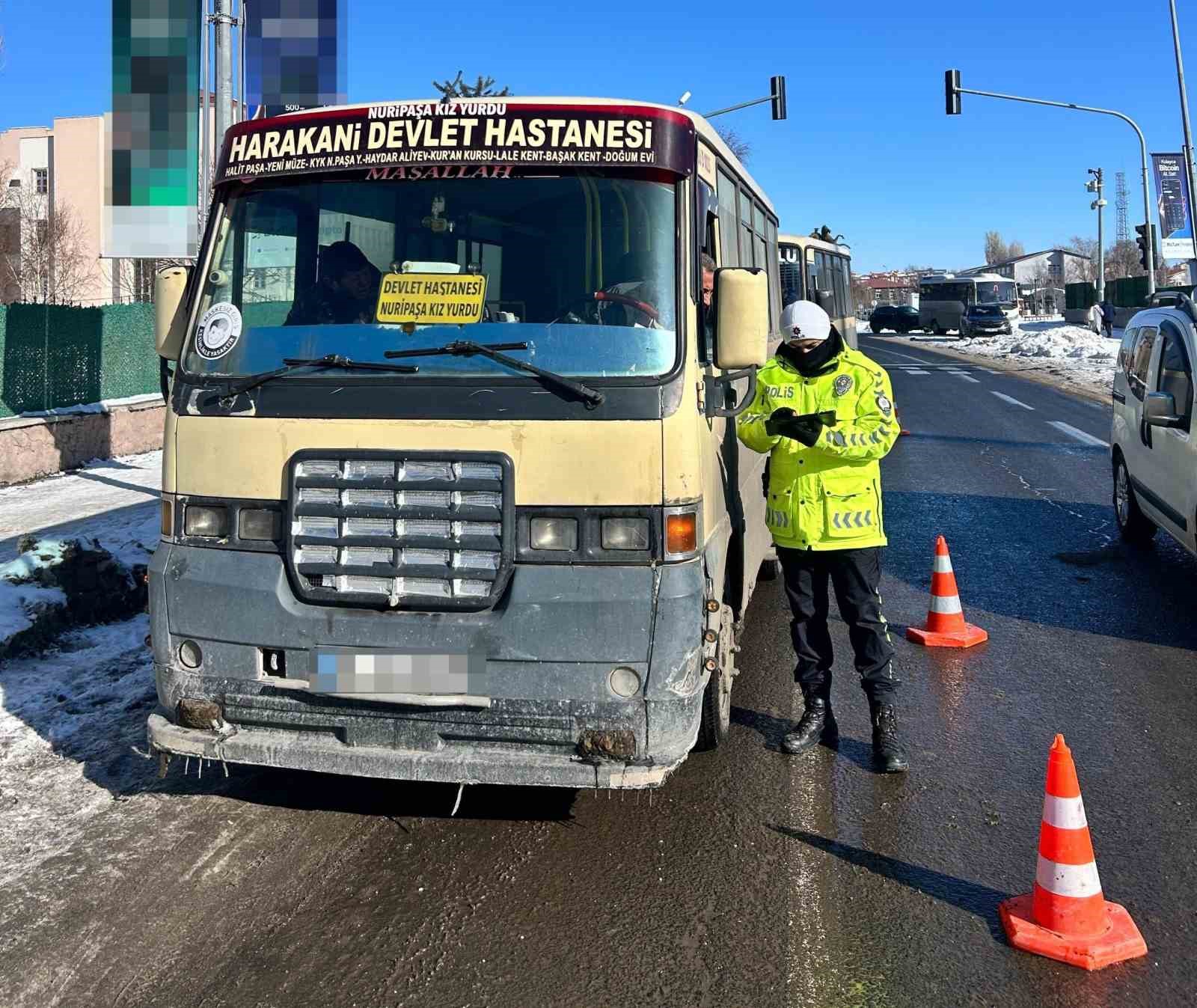 Kars’ta toplu taşıma araçlarına sıkı denetim
