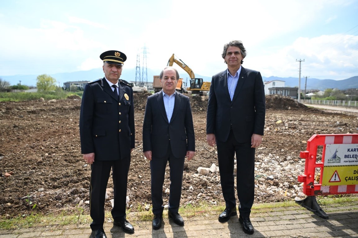 Kartepe’de yeni polis merkezi amirliğinin inşaat çalışmaları başladı
