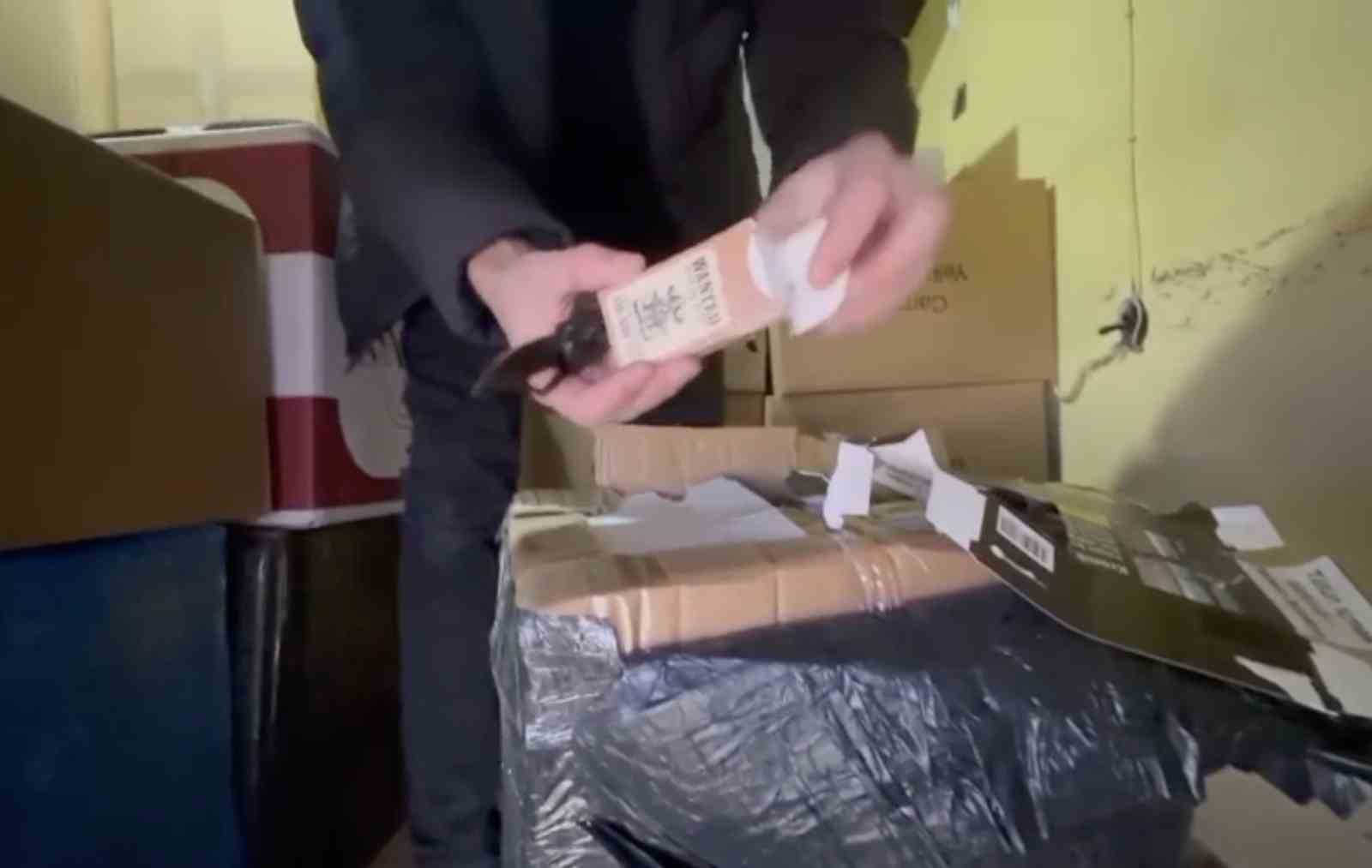 Kastamonu’da çok miktarda kaçak tütün ürünü ele geçirildi
