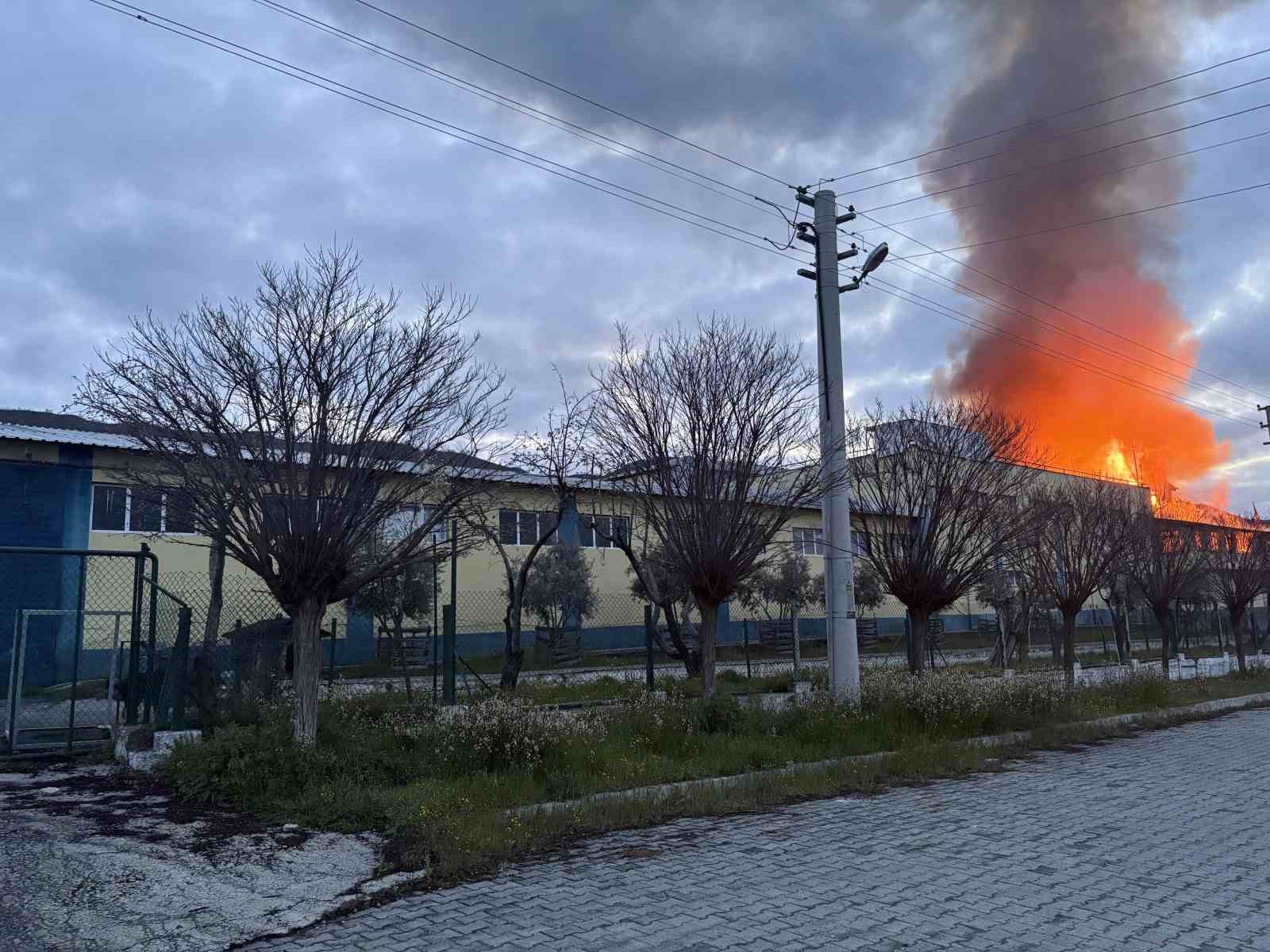 Kastamonu’da fabrika yangını
