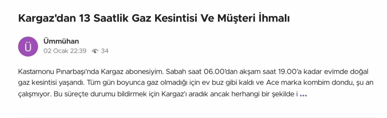 Kastamonu’da yaşanan uzun süreli doğalgaz kesintileri vatandaşı soğukta bıraktı
Kastamonu’da yaşanan uzun süreli doğalgaz kesintileri vatandaşı soğukta bıraktı