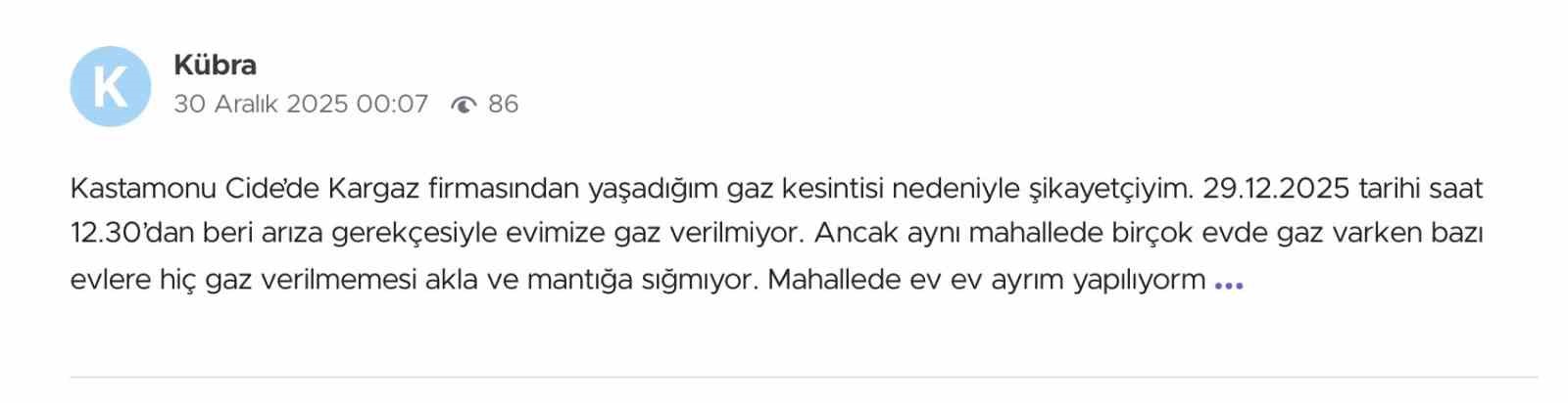 Kastamonu’da yaşanan uzun süreli doğalgaz kesintileri vatandaşı soğukta bıraktı
Kastamonu’da yaşanan uzun süreli doğalgaz kesintileri vatandaşı soğukta bıraktı