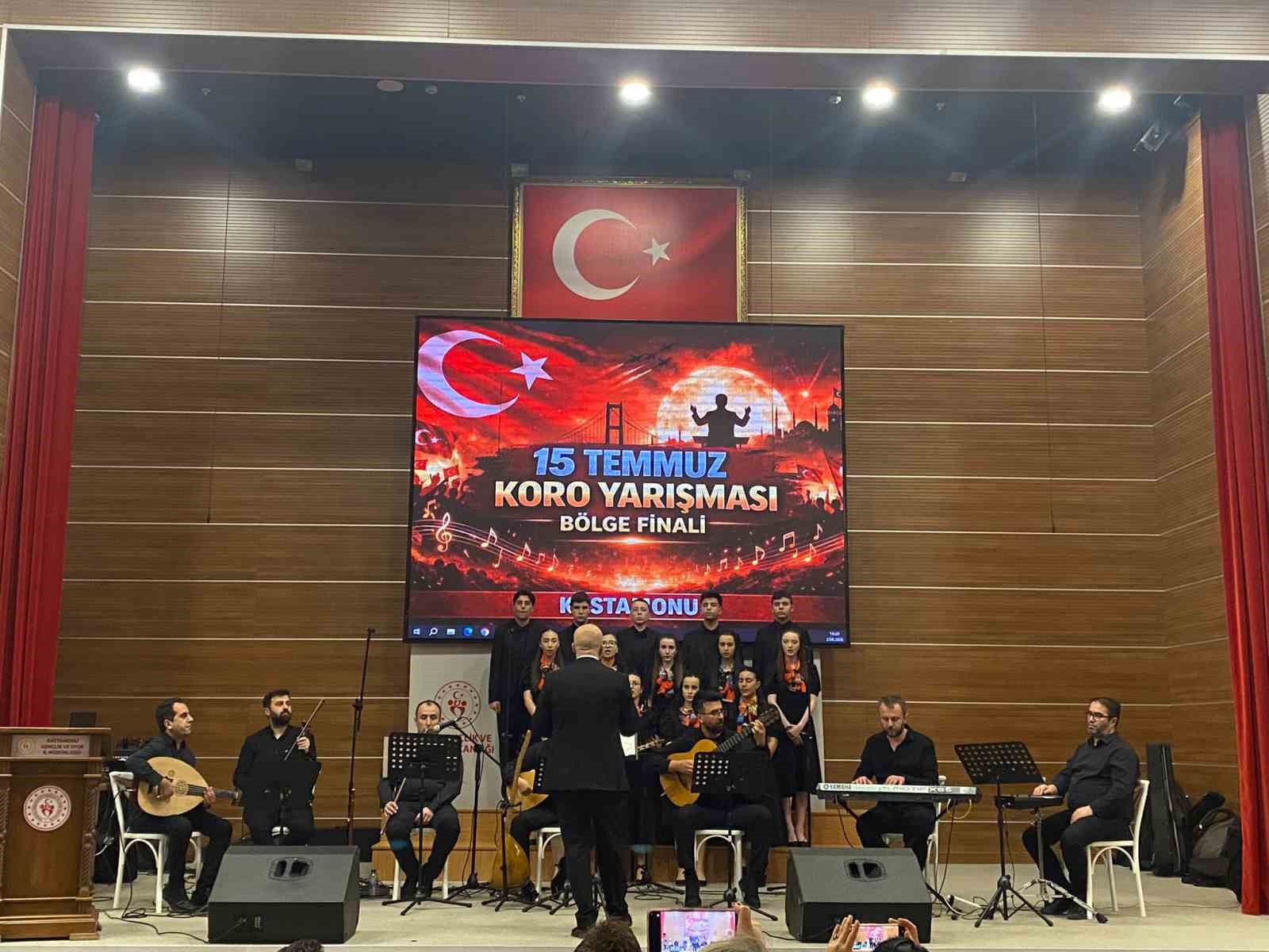 Kastamonulu öğrenciler koro yarışmasının bölge finalinde 1’inci oldu
