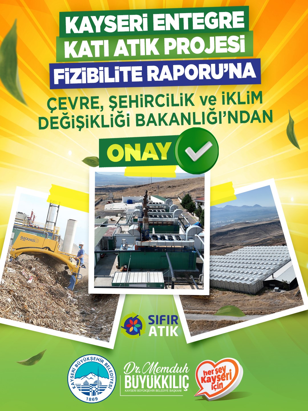 Katı Atık Projesi Fizibilite Raporu onaylandı
