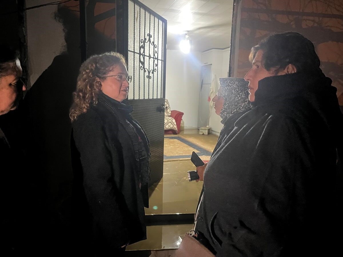 Kaymakam Doğru yağış sonrası vatandaşların yanında
