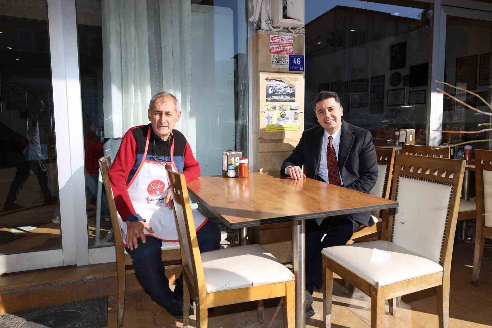 Kaymakam Gündoğdu çarşı esnafıyla buluştu
