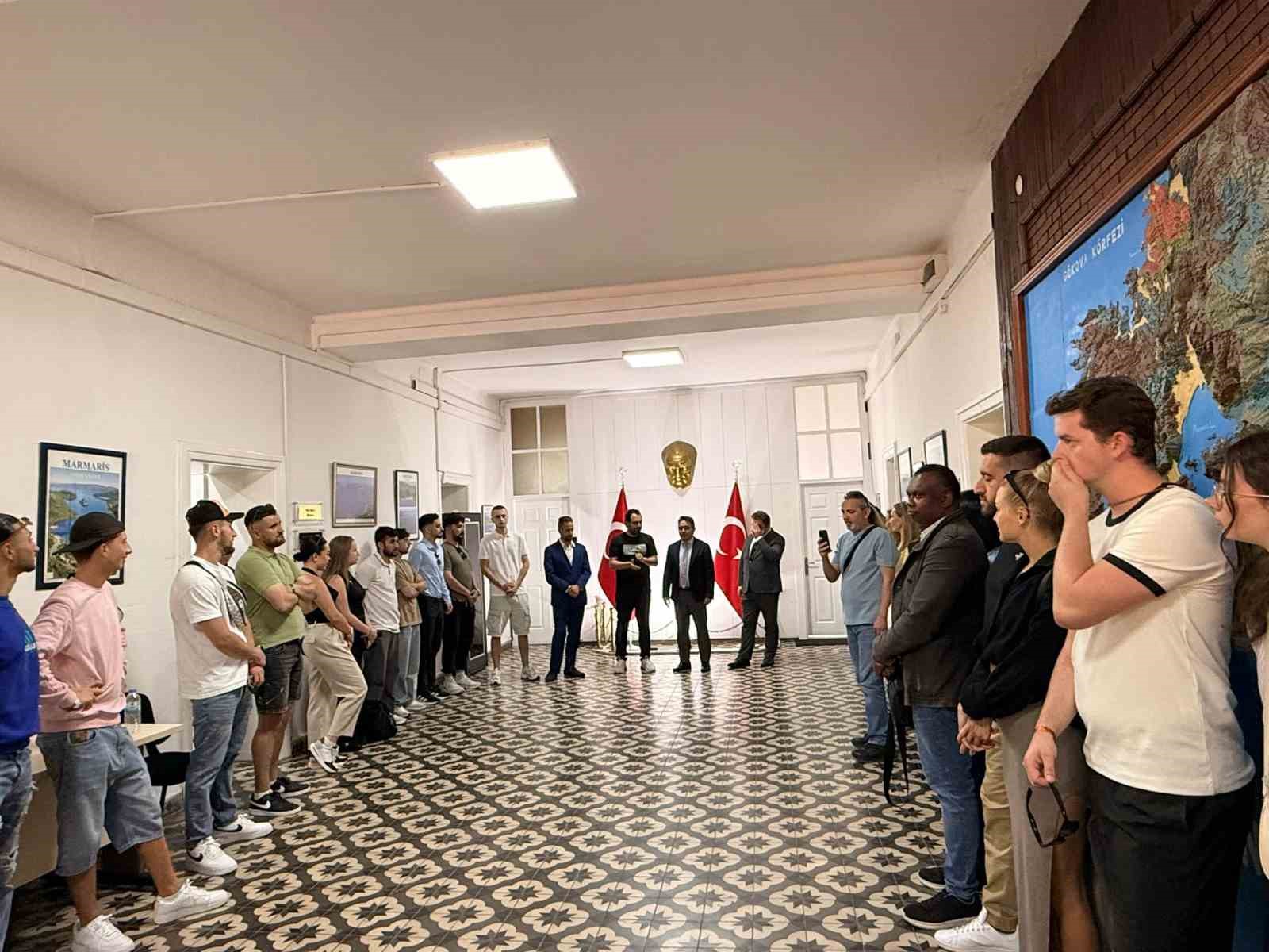 Kaymakam Kaya, gençlik projesi heyetini ağırladı
