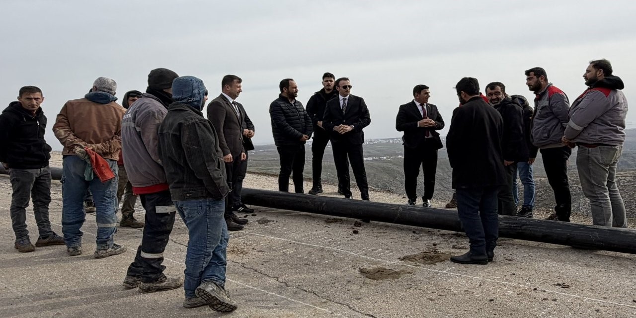 Kaymakam Memiş, su projesi alanını inceledi
