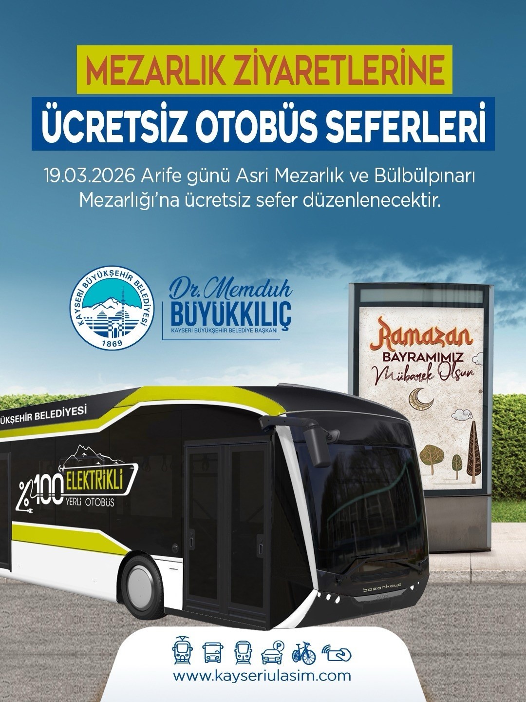 Kayseri, büyükşehir ile Ramazan Bayramı’na hazır
