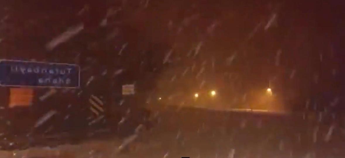 Kayseri-Kahramanmaraş kara yolu tipi nedeniyle trafiğe kapatıldı
