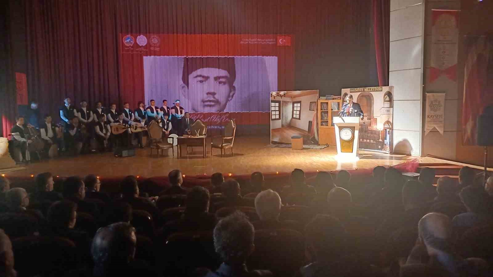 Kayseri’de İstiklal Marşı’nın 105. kabul yılı kutlandı
