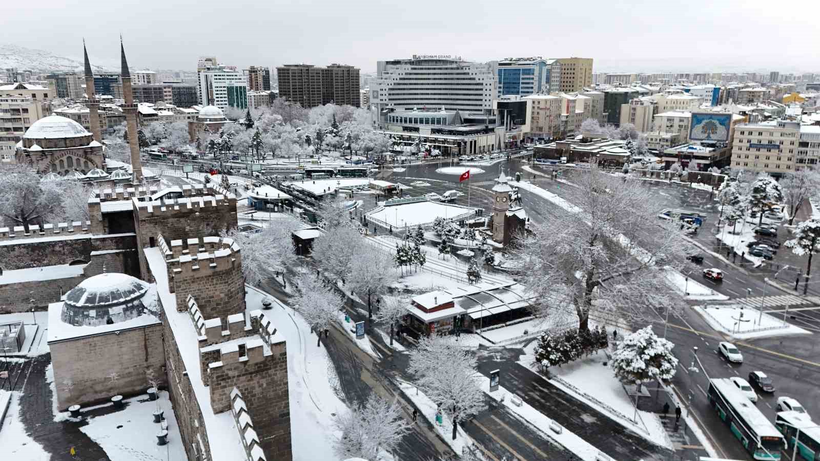 Kayseri’de kar güzelliği
