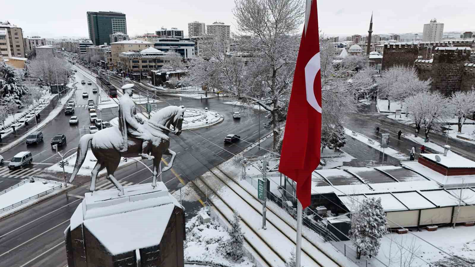 Kayseri’de kar güzelliği
