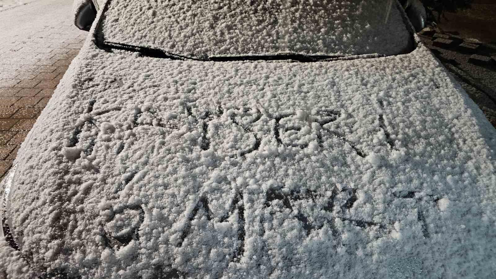 Kayseri’de kar yağışı
