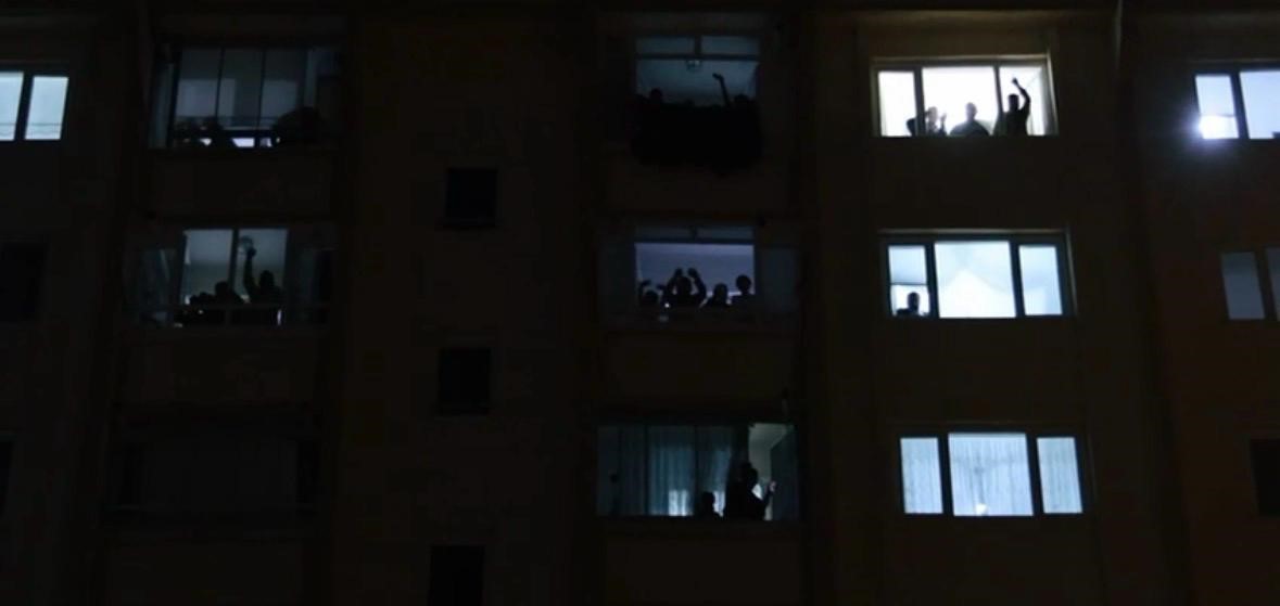 Kayseri’de mahalleliden ‘Kabe’de Hacılar’ performansı
