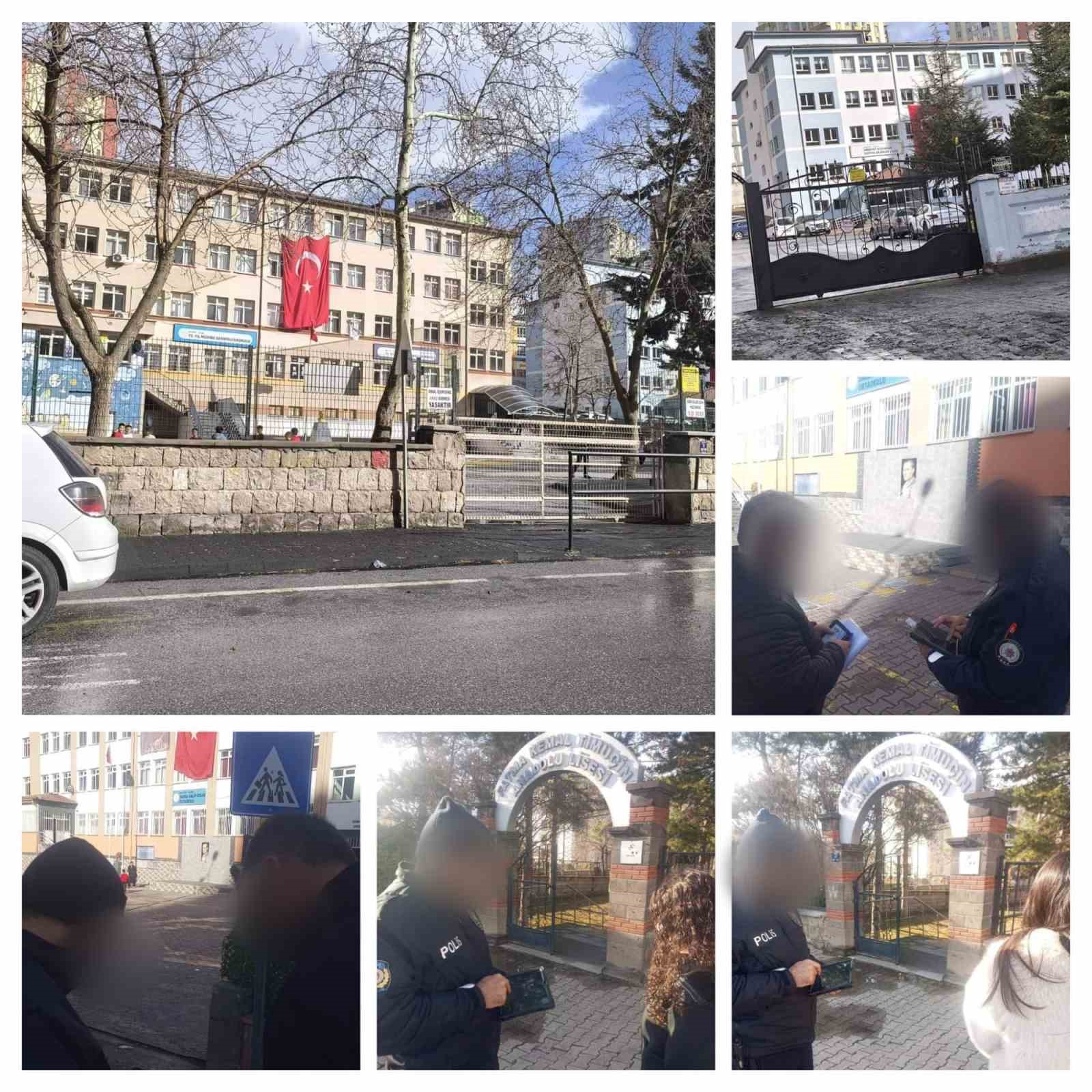 Kayseri’de okul çevrelerinde bin 486 şahıs sorgulandı
