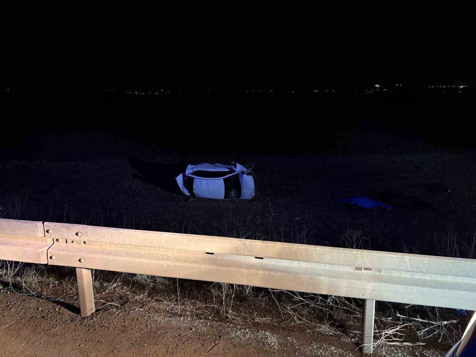 Kayseri’de otomobil şarampole yuvarlandı: 1 ölü, 1’i ağır 4 yaralı
