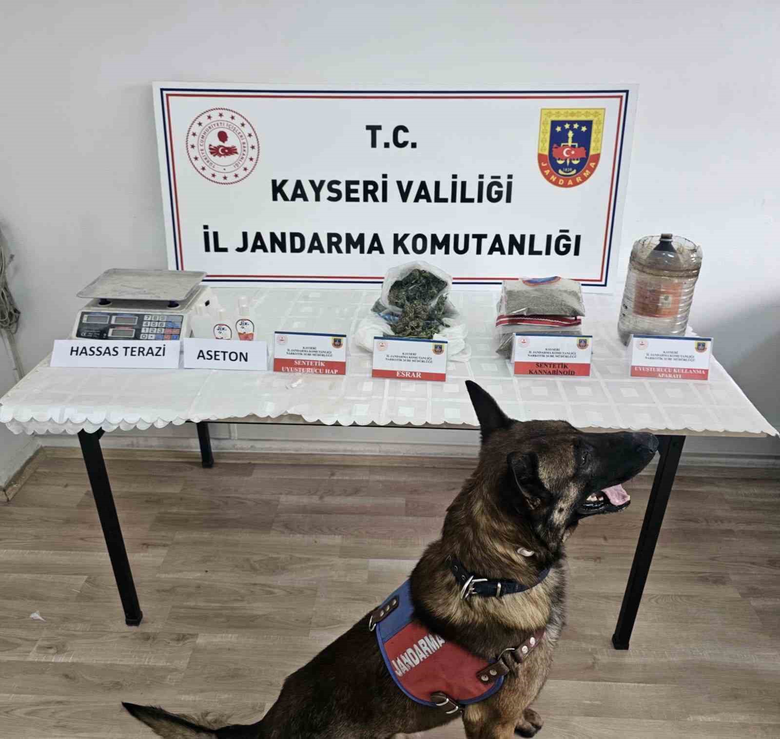 Kayseri’de uyuşturucu operasyonu: 2 gözaltı
