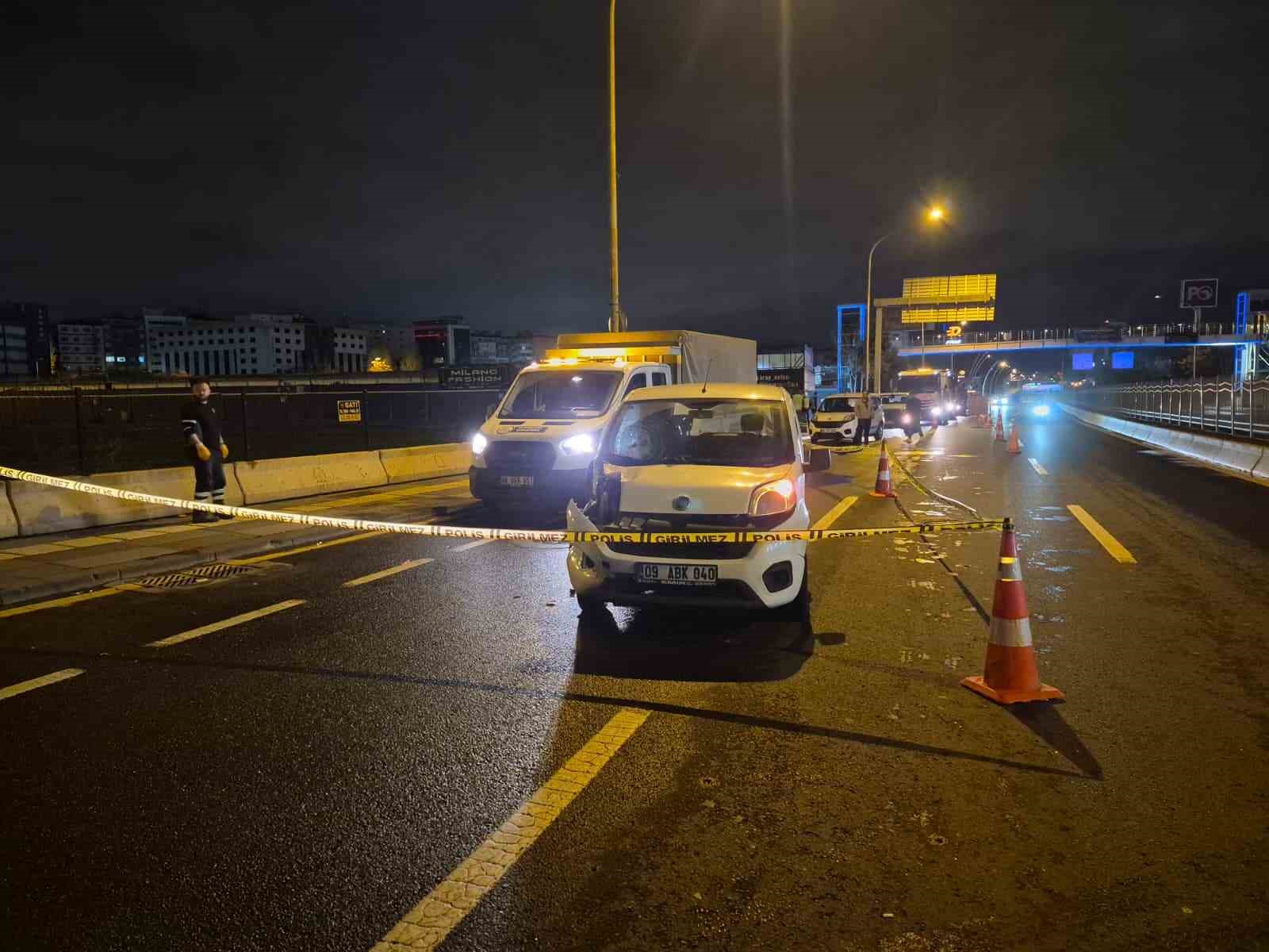 Kaza yapan motosiklet sürücüsü ağır yaralandı
