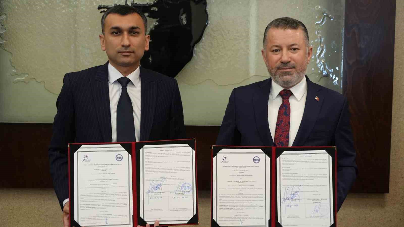 KBÜ, Taşkent Beşeri Bilimler Üniversitesi ile iş birliği protokolü imzaladı
