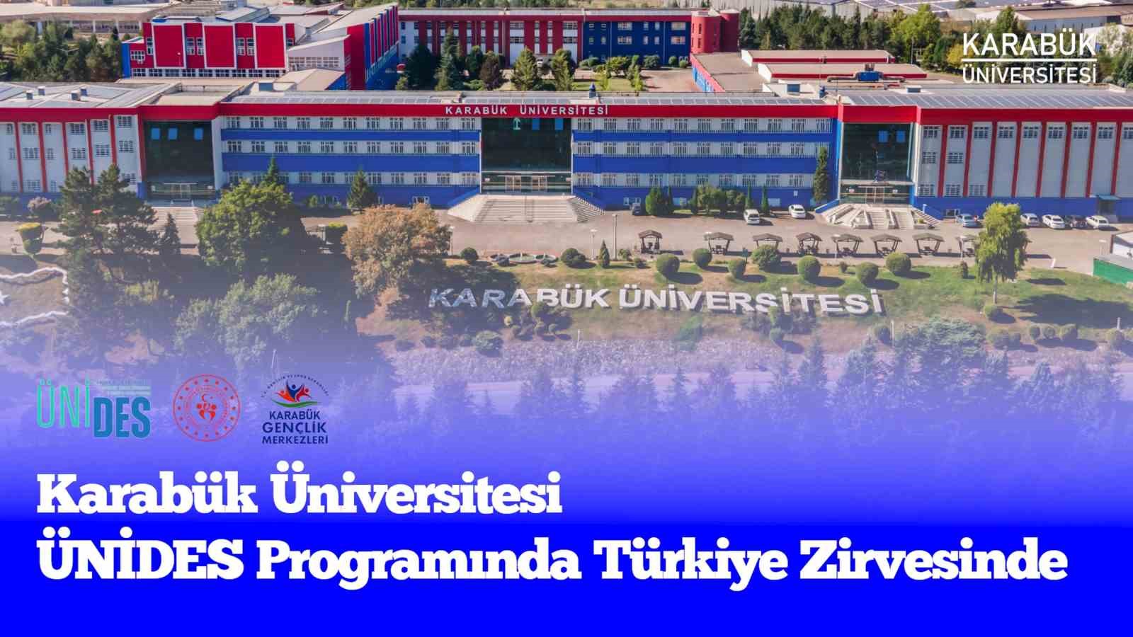 KBÜ, ÜNİDES programında Türkiye birincisi
KBÜ, ÜNİDES programında Türkiye birincisi