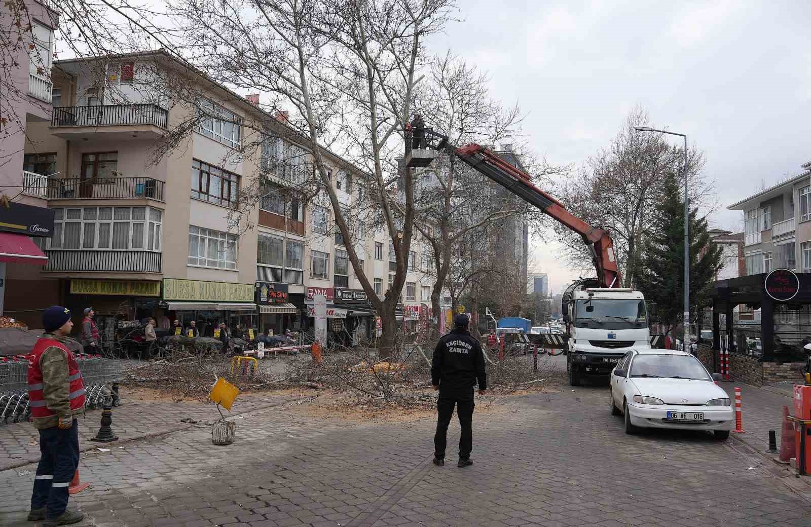 Keçiören Belediyesi, park ve yeşil alanlardaki bakım çalışmalarına devam ediyor
