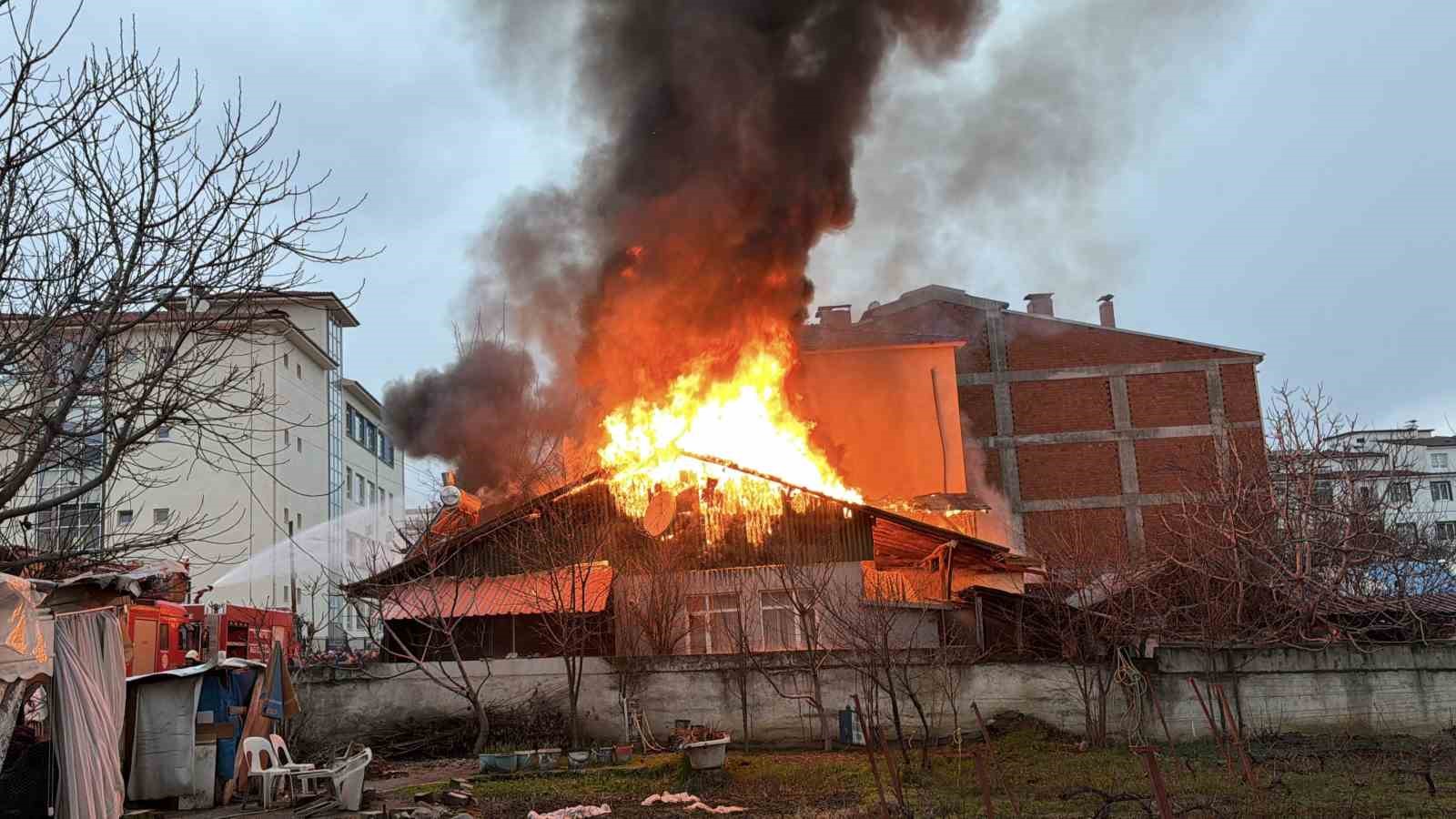 Kediler üşümesin diye yakılan soba faciaya dönüştü: İki ev küle döndü
