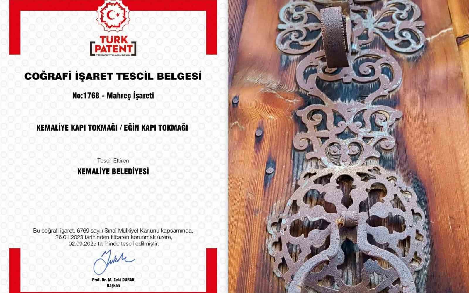 Kemaliye’nin el sanatı ve yöresel lezzeti artık tescilli
Kemaliye’nin el sanatı ve yöresel lezzeti artık tescilli