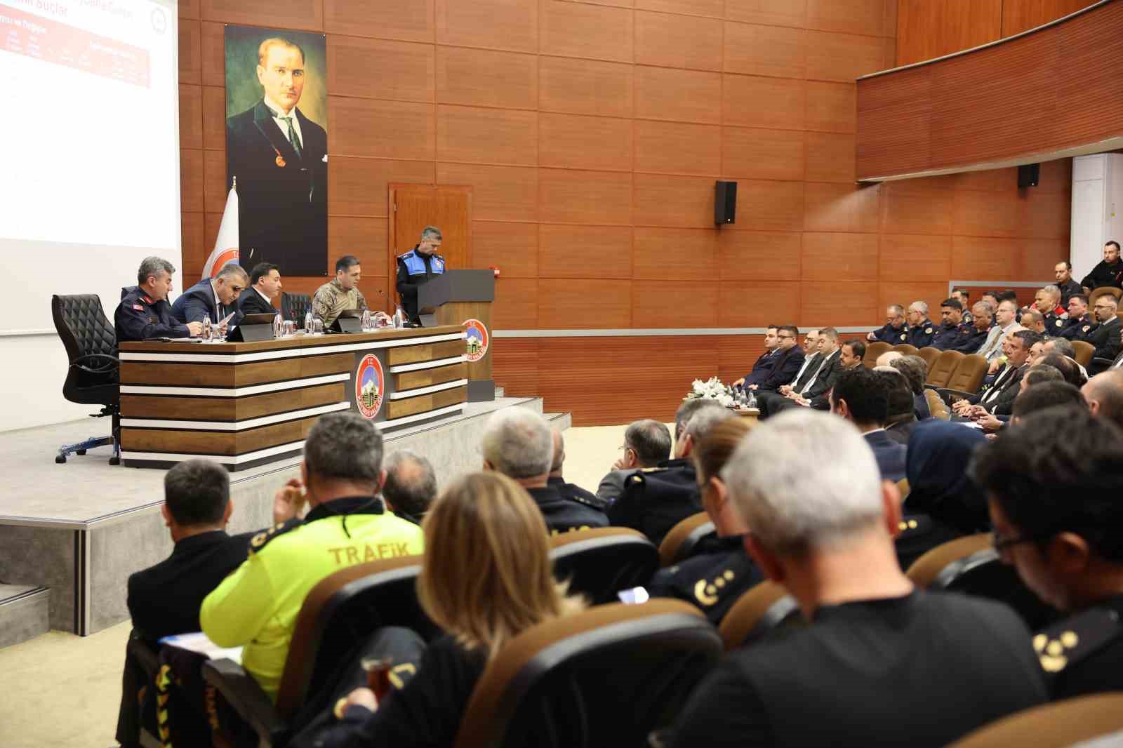 Kent Güvenlik Danışma Kurulu Vali Çiçek başkanlığında toplandı
