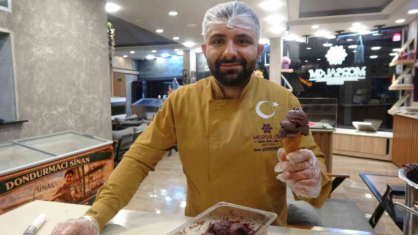 Kilis’in ’horoz karası’ üzümü dondurmaya dönüştü
