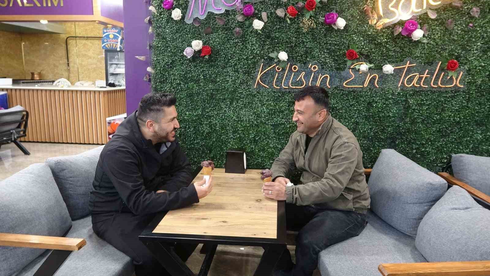 Kilis’in ’horoz karası’ üzümü dondurmaya dönüştü
