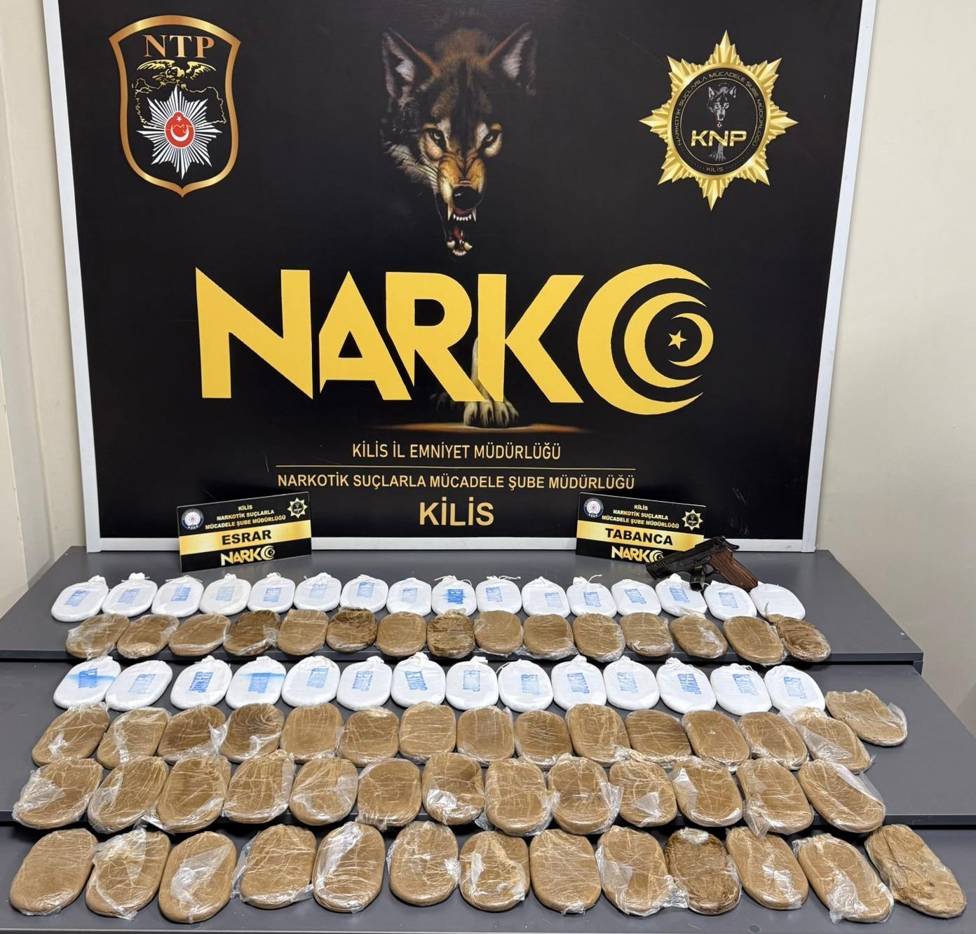 Kilis’te 17 kilo 105 gram takoz esrar ele geçirildi, 1 kişi tutuklandı
