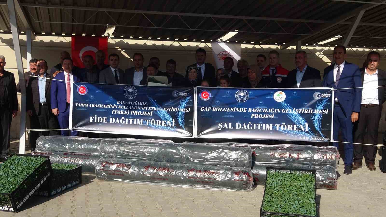 Kilis’te 320 çiftçiye üzüm şalı, 250 çiftçiye 400 bin fide desteği
