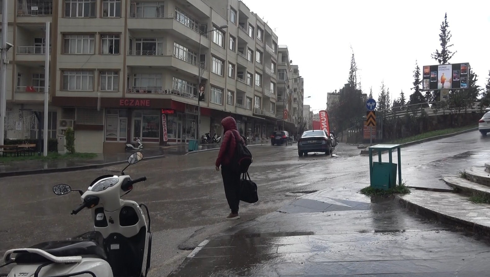 Kilis’te kuvvetli yağış  etkili oldu
