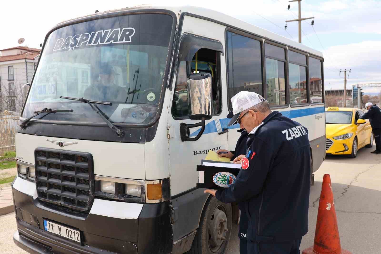 Kırıkkale’de toplu taşıma araçlarına sıkı denetim
