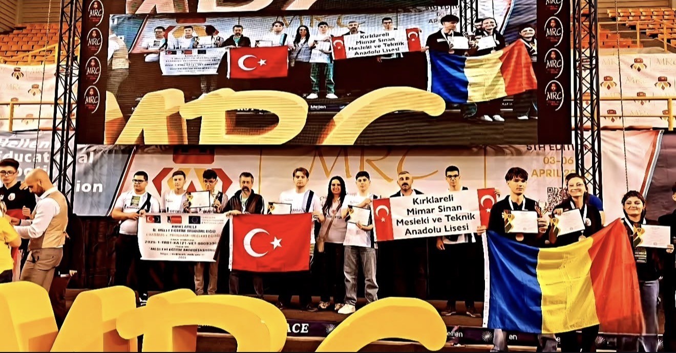 Kırklareli Mimar Sinan Mesleki ve Teknik Anadolu Lisesi öğrencileri dünya şampiyonu oldu
