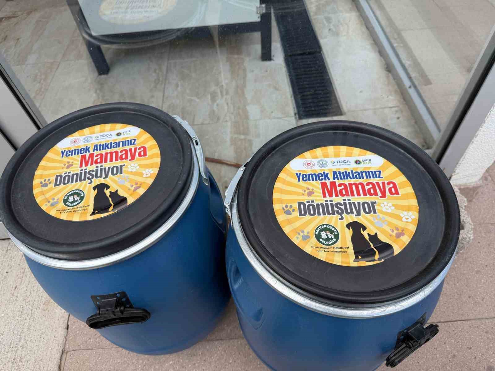 Kızılcahamam’da yemek atıkları kedi ve köpek mamasına dönüşüyor
