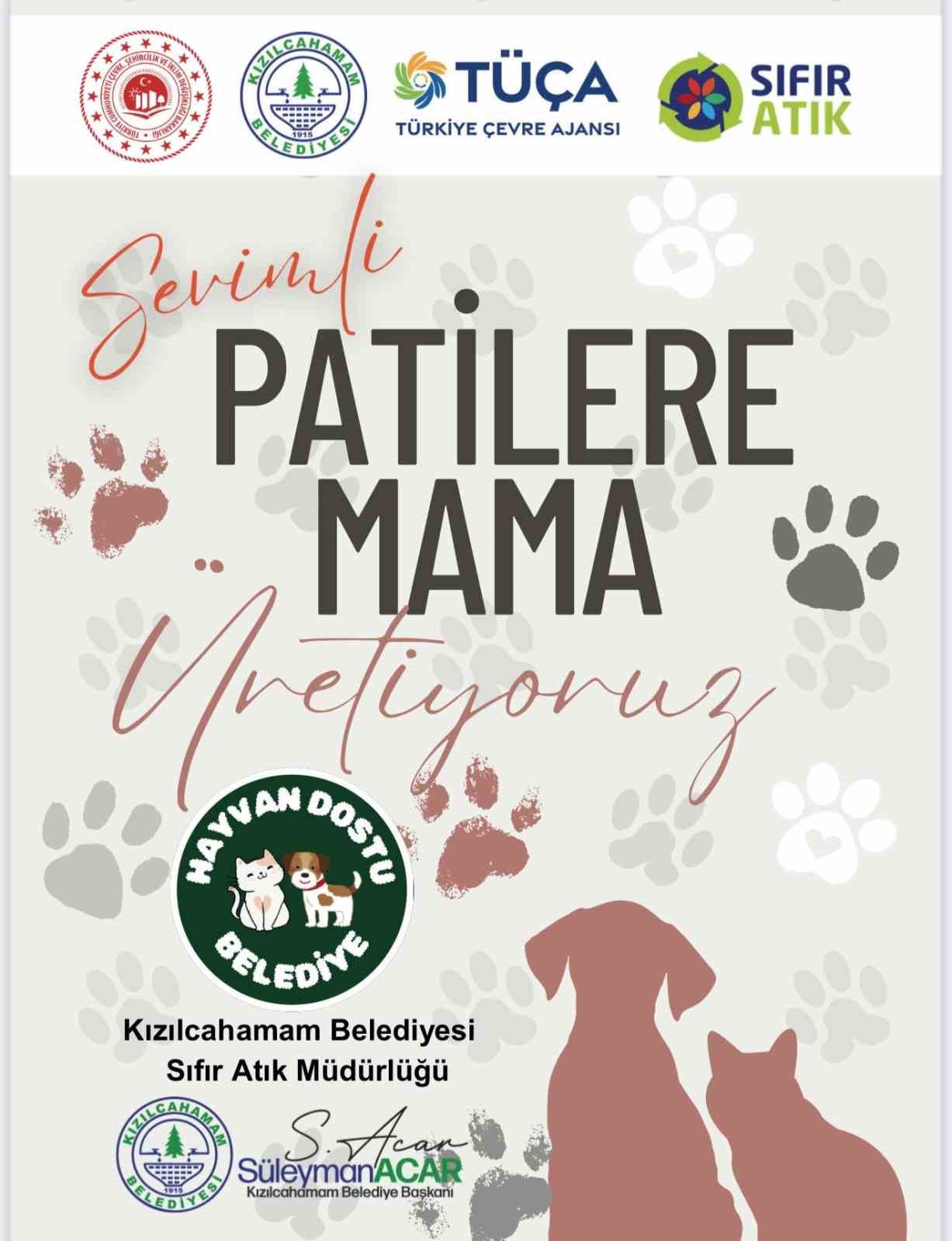 Kızılcahamam’da yemek atıkları kedi ve köpek mamasına dönüşüyor
