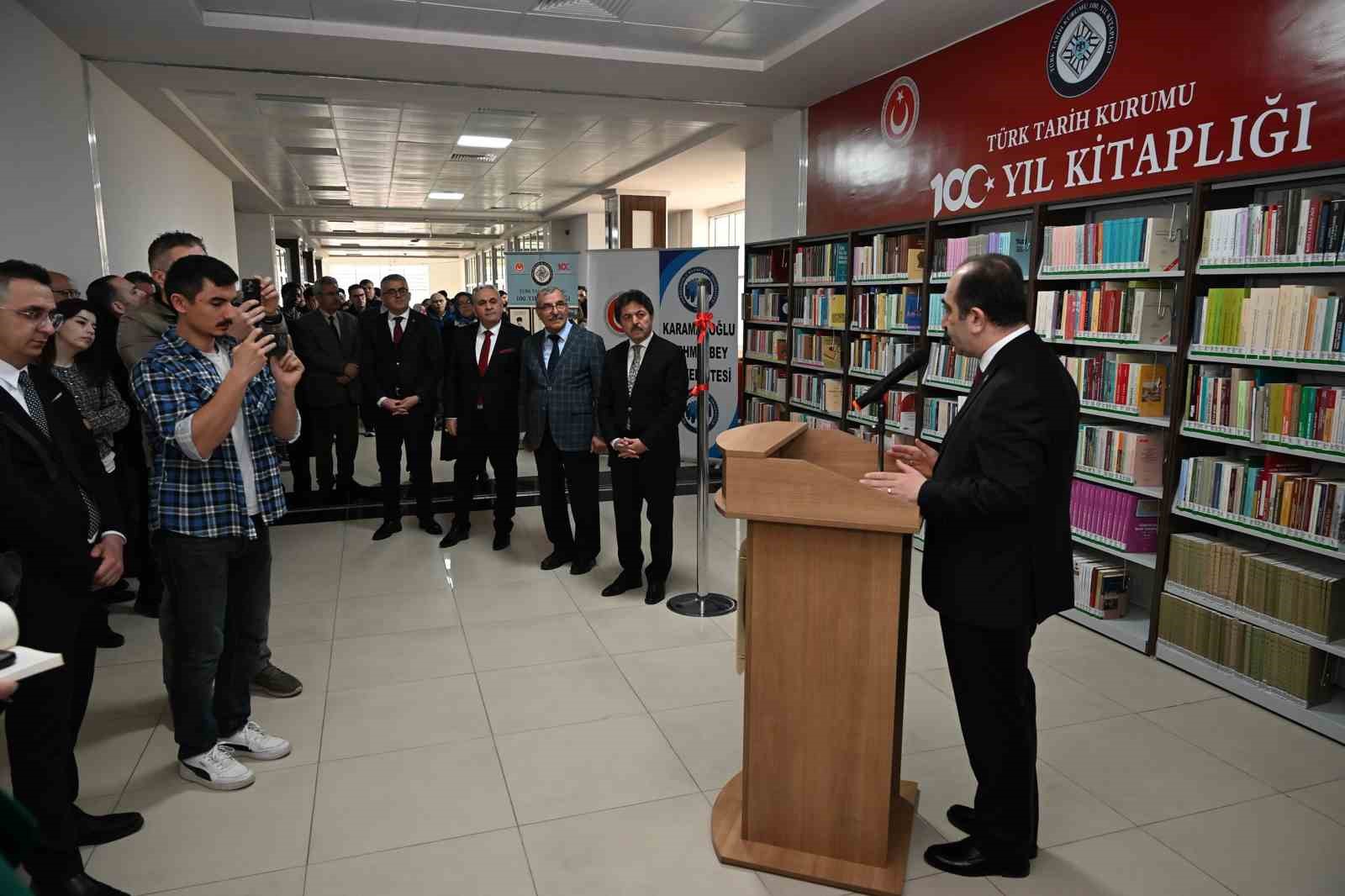 KMÜ’de "Türk Tarih Kurumu 100. Yıl Kitaplığı" açıldı

