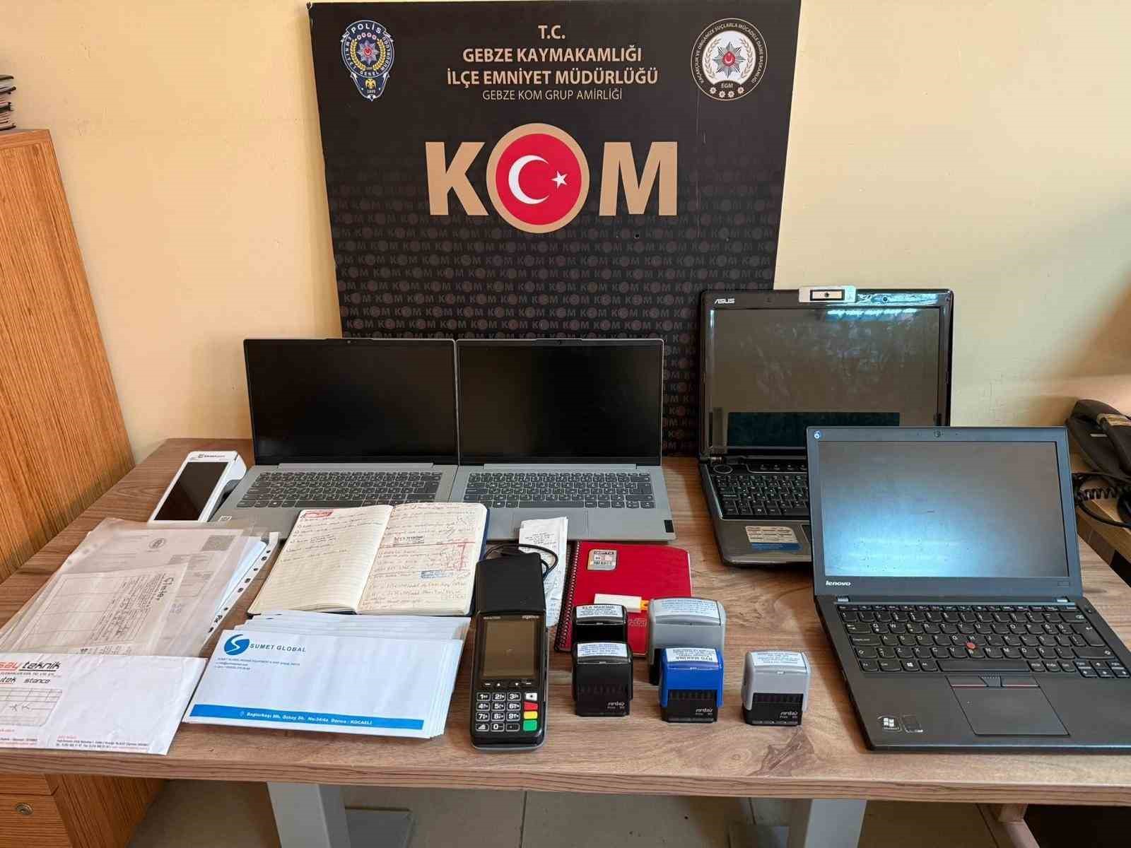 Kocaeli merkezli 235 milyon TL’lik dolandırıcılık operasyonu: 12 tutuklama
