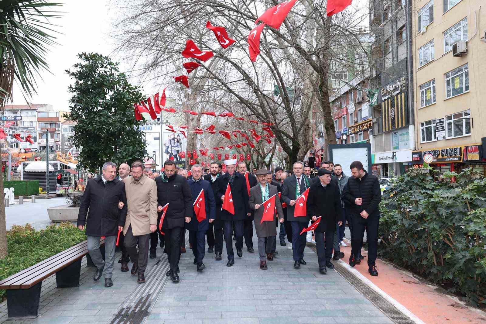 Kocaeli protokolü ve vatandaşlar Batı Trakya Türkleri için yürüdü
