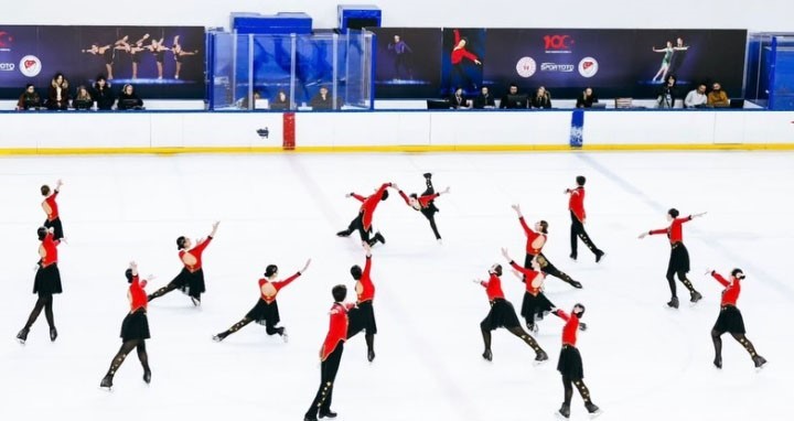 Kocaeli takımları, senkronize buz pateninde kürsüyü kaptırmadı
