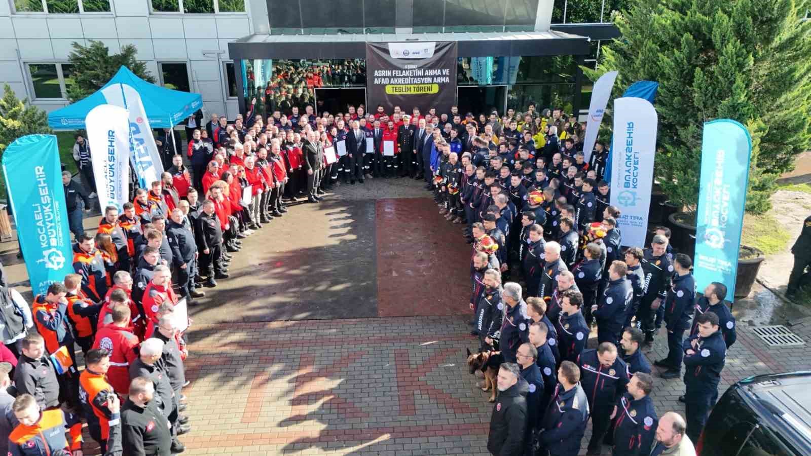 Kocaeli’nin arama kurtarma gücüne akreditasyon tescili
