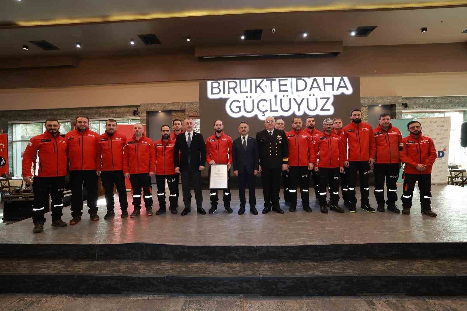 Kocaeli’nin arama kurtarma gücüne akreditasyon tescili
