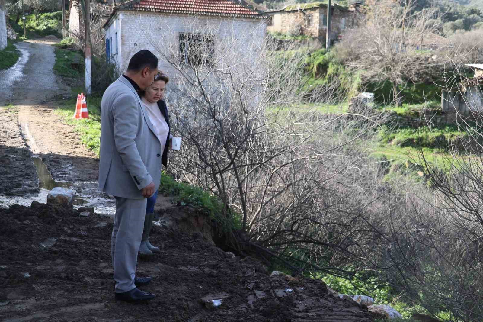 Koçarlı’da yağmur sonrası hasar tespiti için ekipler sahaya indi
