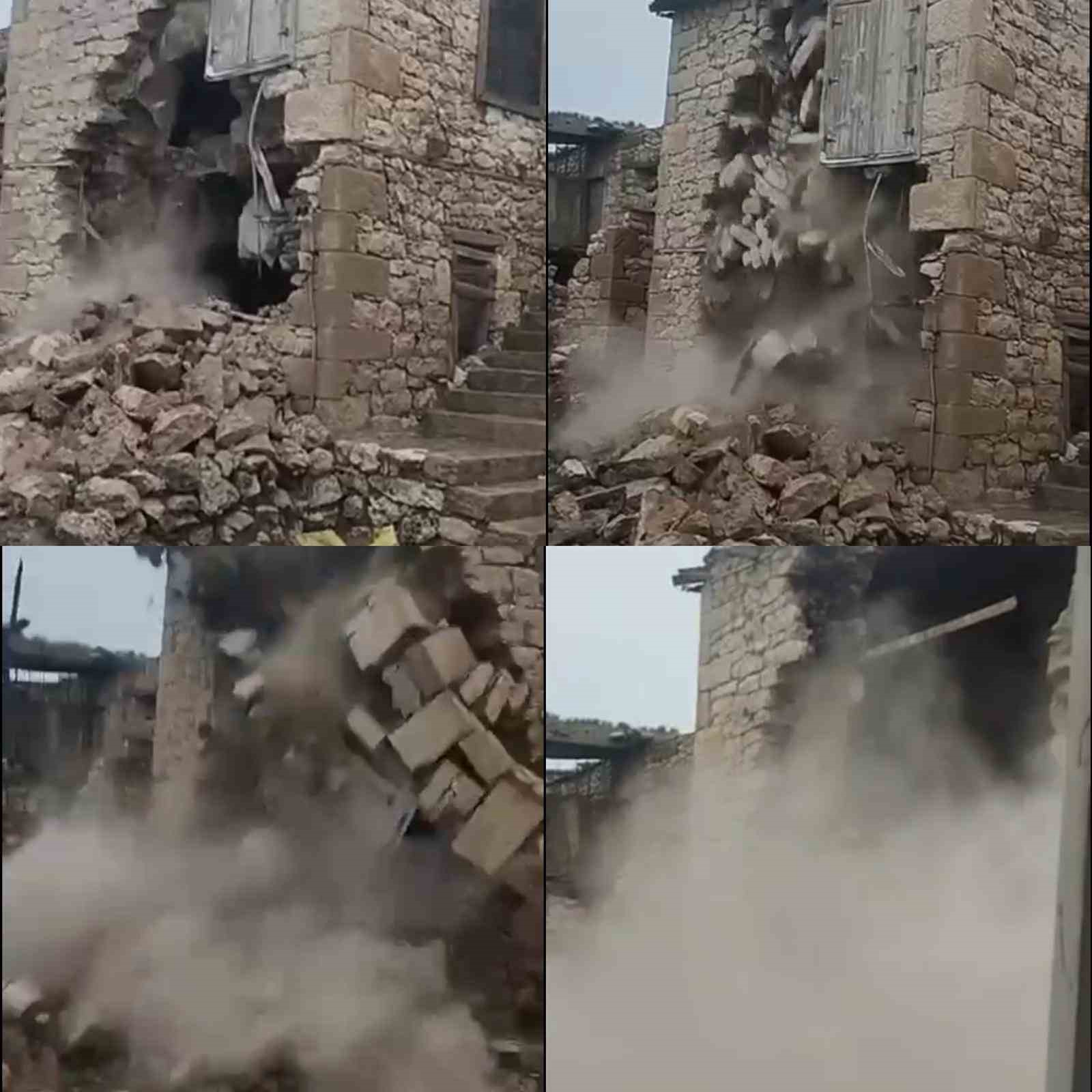 Komşusu ’adam öldü evi de yıkıldı’ dedi o anda ev çöktü
